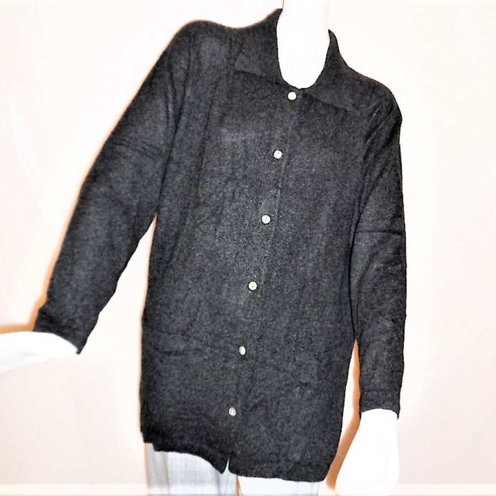LONG SWEATER WITH POCKETS 100%CASHMERE  NEW WITH TAG